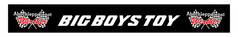 Schwarze Hecksch�rze mit wei�er Schrift "BIG BOYS TOY" und beidseitigen Abschleppdienst-Logos.