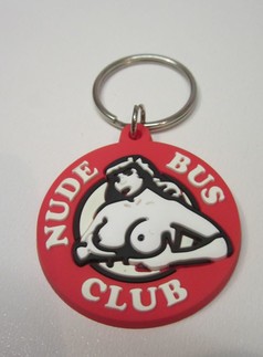 Roter runder Schl�sselanh�nger mit dem wei�en 