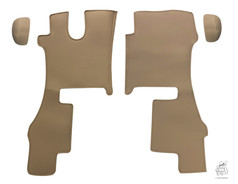 Cremefarbene Kunstleder-Einbau-Fu�matten f�r Scania NG R.