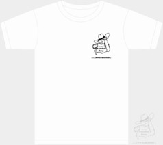 Wei�es Autohof Berg T-Shirt mit schwarzem B�ren-Logo, "Autohof Berg" und "www.LKW-ZUBEHOER.de" Aufdruck auf der Brust.