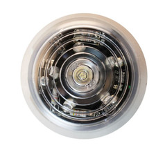 Rundes, transparentes Gylle Ersatzglas mit integrierten kaltwei�en LEDs.