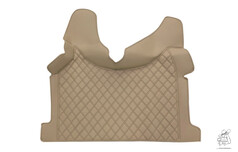 Beiger gesteppter Tunnel aus Kunstleder, passend f�r Volvo FH4 und FH5 LKW.