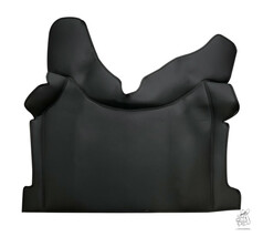 Schwarzer Tunnelbezug aus glattem Kunstleder, passend f�r Volvo FH4 und FH5.