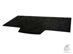 Schwarze Tagesdecke aus Wildlederimitat, passgenau zugeschnitten f�r die LKW-Kabine.