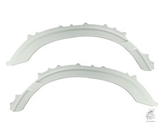 Paar wei�er GFK Kotfl�gelverkleinerungen "Spatz" f�r DAF 106.