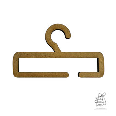 Minischalb�gel aus hellem Holz mit Haken und offener Schlaufe.