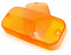 Orange Ersatzgl�ser f�r Talmu Schwedenleuchten, mit strukturierter Oberfl�che.