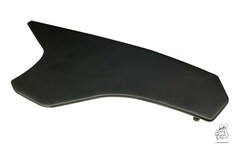 LKW-Tisch in schwarzem glattem Kunstleder f�r DAF XG/XG+ mit schwarzer Rand