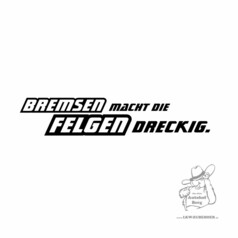 Schwarzer Aufkleber mit dem Text 