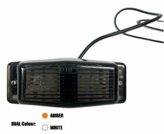 DTS Double Dutch smoke LED DUAL Leuchte mit schwarzen Kabeln.