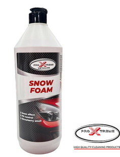 Wei�e Flasche Pro Xtreme Snow Foam Aktivschaum mit schwarzem Verschluss und rotem 