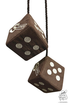 W�rfel braun mit OS Super Stick in creme