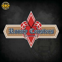 TJ Aufkleber Ronny Ceusters - Diamond l�nglich, rot-braun. Hochwertige Selbstklebefolie.