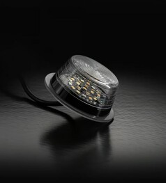 Klares Ersatzglas f�r LKW-Pendelleuchte mit sichtbaren LEDs.