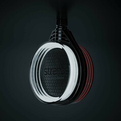 Strands Spiegelleuchte FOR9T: Schwarzes Geh�use, wei�e und rote Lichter, Polycarbonat-Linse.