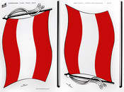 L�nderflaggen an Stab