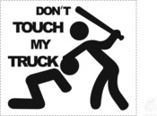 Aufkleber "Don�t touch my truck"