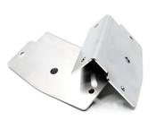 Edelstahlplatte mit Winkel LED Lampe K�hlergrill Doubledutch