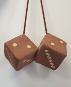 W�rfel antik mit Druck 10cmx10cm - Abverkauf