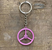 Scandi Schl�sselanh�nger Old School Lenkrad rosa