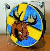 Leuchtkasten B�ser Elch mit USB Stecker