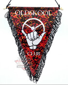 Wimpel Old Skool Club Pl�sch rot
