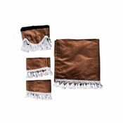 Gardinenset mit Bommeln - ABVERKAUF