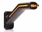 LED Pendel "DARK" mit  dynamischem Blinker, nach vorne wei�, nach hinten rot, Spitze orange