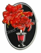 DTS PIN Blume in rot