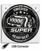 Leuchtkasten 17x17  "Swedish Heartbeat"