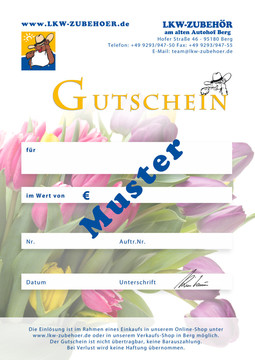 Gutschein 50,- � zum Selbstausdruck
