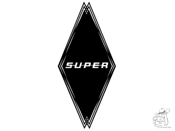 Raute "SUPER" 35cmx16cm Paar