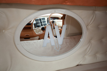 Spiegel gro� beleuchtet mit Rahmen - Motiv sandgestrahlt