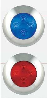 Innenraumlampe 4LED in rot - AUSVERKAUF