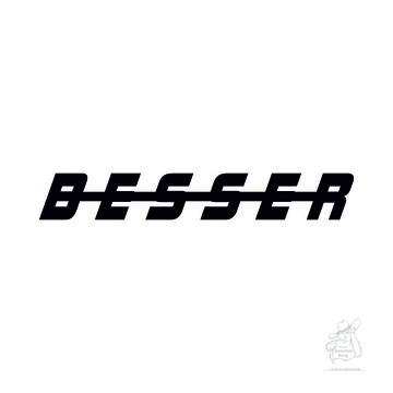 Besser gro� voll  45x6,5cm