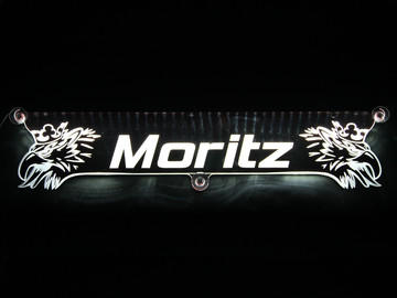 RGB LED beleuchtetes Namensschild Vogel 24V