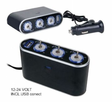 DTS Steckdose 3er mit USB