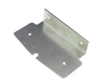 Edelstahlplatte mit Winkel f�r Lampe K�hlergrill Doubledutch