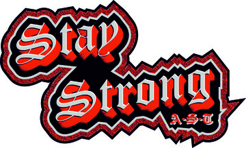 Aufkleber AST "Stay Strong" l�nglich