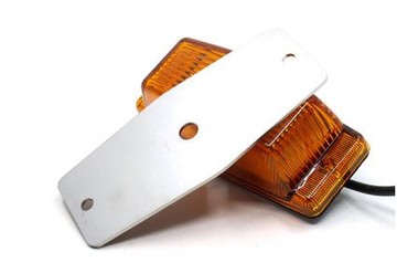 Edelstahlplatte f�r LED Lampe K�hlergrill Doubledutch