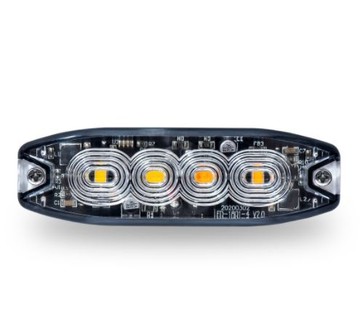 Trux Blitzer 4 LED super slim wei�/orange