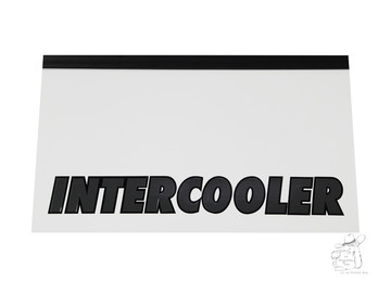 Schmutzf�nger (Paar) 65x35cm schwarz mit zweifarbiger Beschriftung