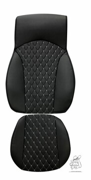 Sitzbezug passend f�r MAN TGX ab Bj. 2020 Beifahrer ohne Gurt - PU Light Line