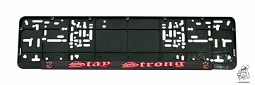 Aufkleber f�r Unterlage Kennzeichen "Stay Strong"