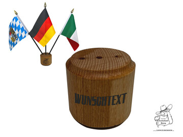 Flaggenst�nder f�r 3 Flaggen aus Holz "Wunsch"