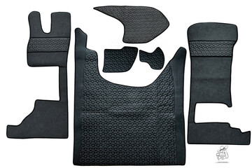 Bodenset 6-teilig passend f�r DAF XG ab Bj. 2022 - 3D Poly Line, Beifahrer Klappstuhl