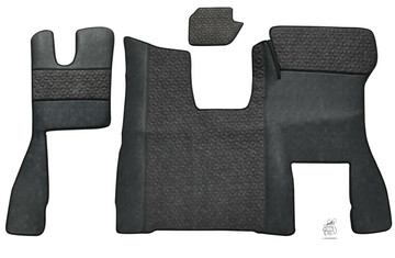 Bodenset 2-teilig passend f�r Scania S  "New Generation" - 3D Poly Line, Beifahrer Klappstuhl