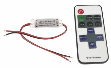 Mini-Dimmer + Funkfernbedienung f�r LED (12-24V)