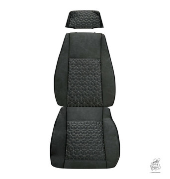 Sitzbezug Beifahrer passend f�r Scania Klappstuhl  - 3D Poly Line