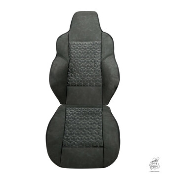 Sitzbezug passend f�r MAN TGX ab Bj. 2020 Fahrersitz mit h�henverstellbaren Gurt  - 3D Poly Line